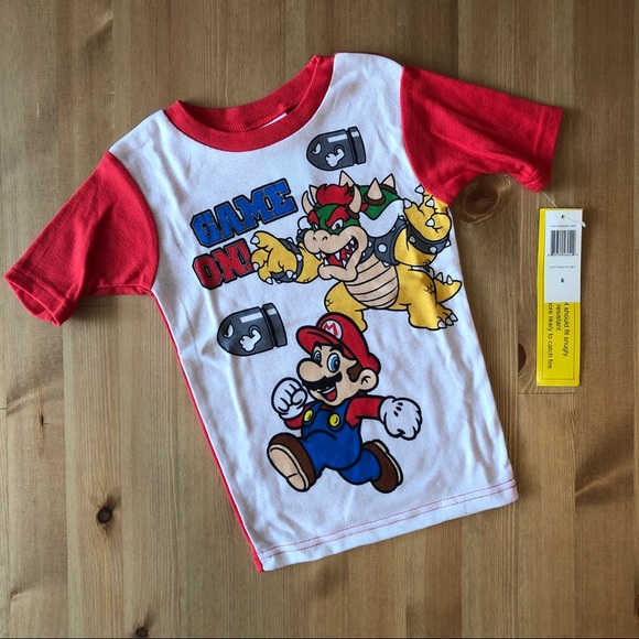 Super Mario Bros Game On Pajama Set - Picture 2 of 3